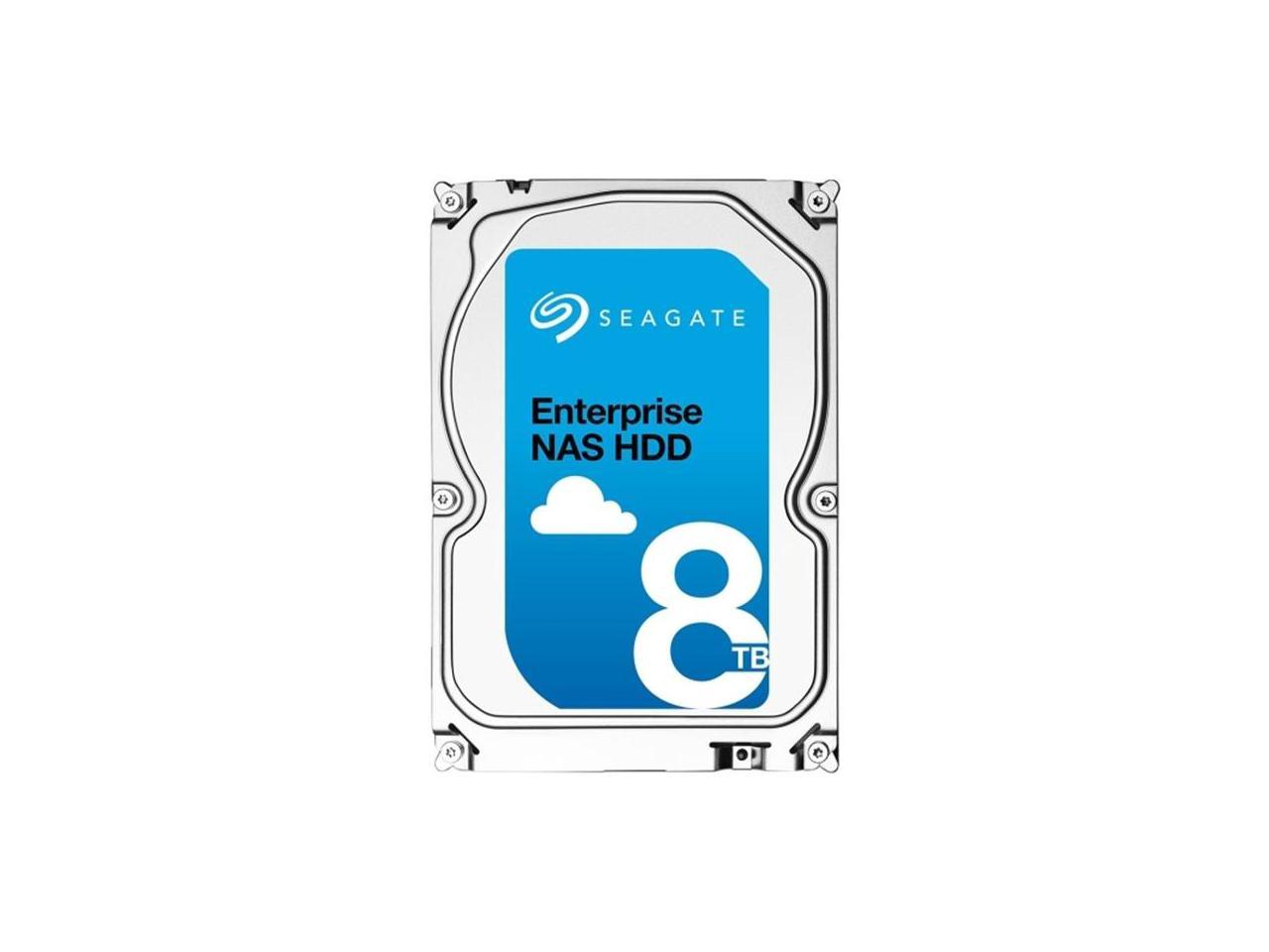 Seagate Enterprise NAS ST8000NE0011 8TB 7200 RPM 256MB Cache SATA 6.0Gb/s 3.5" Internal Hard Drive + Rescue Data Recovery Services Bare Drive