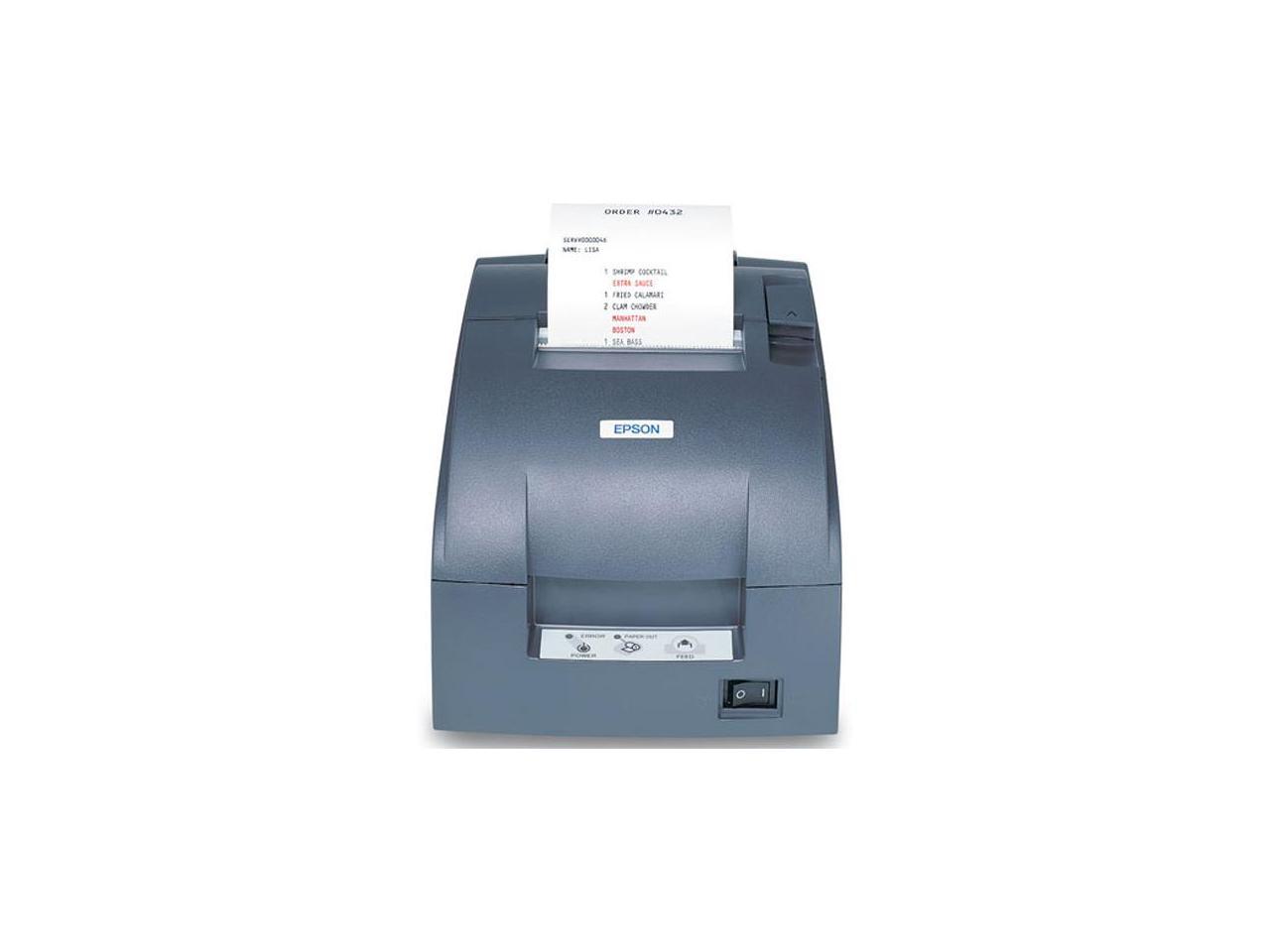 Epson TM-U220B Receipt/Kitchen Impact Printer with Auto Cutter, Wireless - Dark Gray C31C514A8071