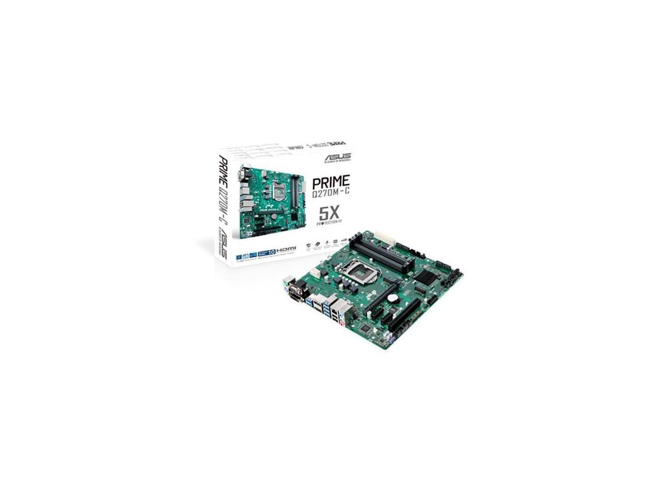 ASUS Motherboard, (PRIME Q270M-C/CSM)