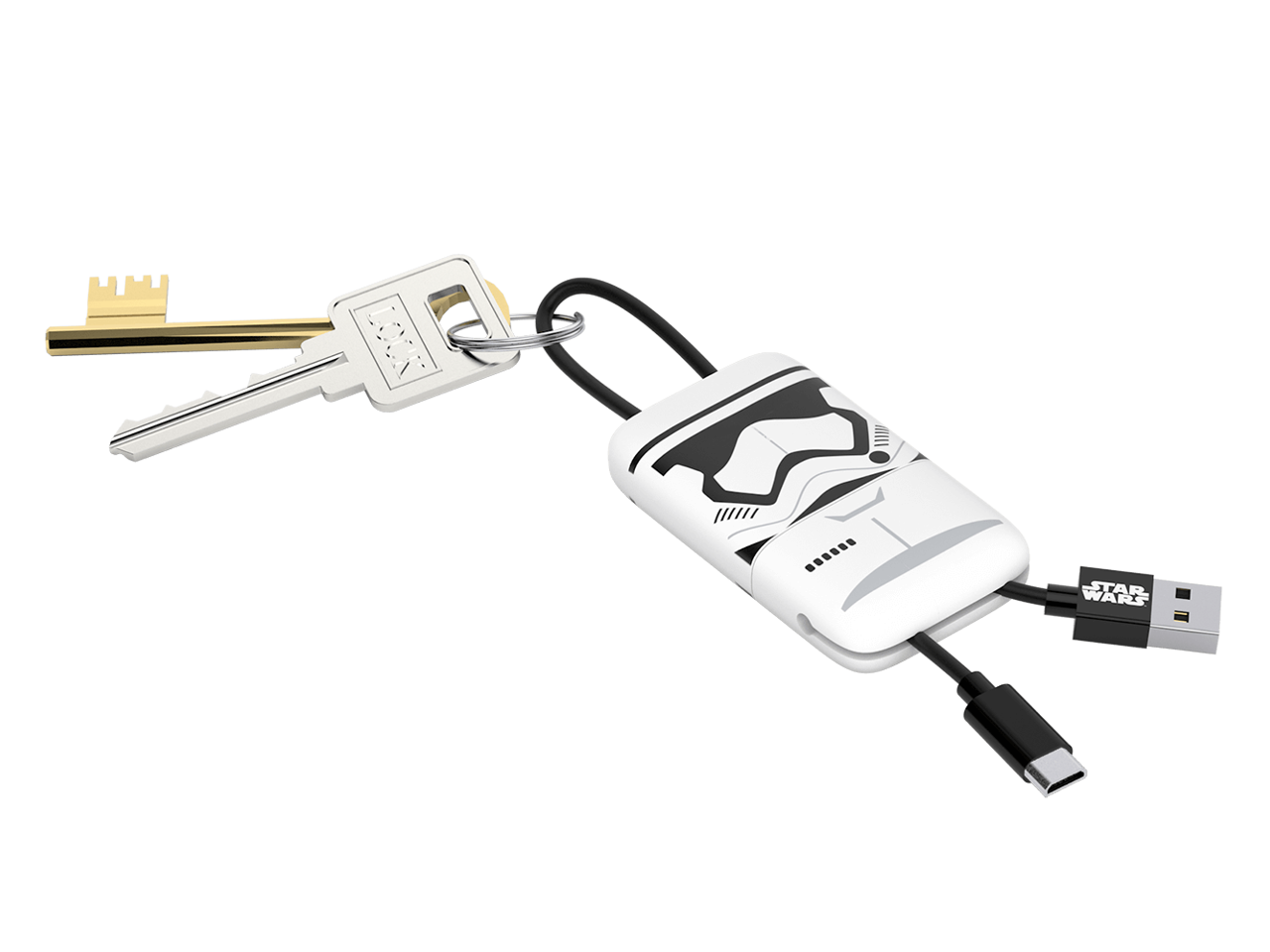 Star Wars TLJ StormTrooper KeyLine Micro USB Cable 22cm