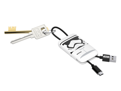 Star Wars TLJ StormTrooper KeyLine Micro USB Cable 22cm