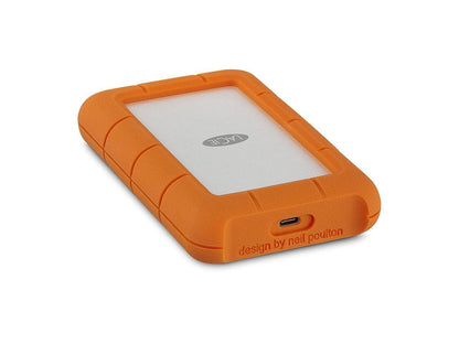 LaCie 4TB Rugged USB-C and USB 3.0 External Hard Drive (STFR4000400)