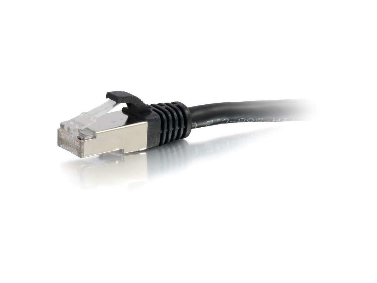 C2G 00817 C2G 10FT CAT6 SNAGLESS SHIELDED (STP) NETWORK PATCH CABLE - BLACK