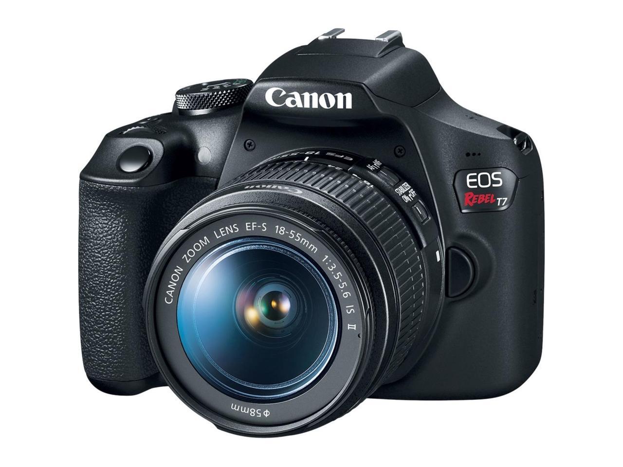 Canon EOS Rebel T7 DSLR Camera with EF18-55mm + EF 75-300mm Double Zoom Kit