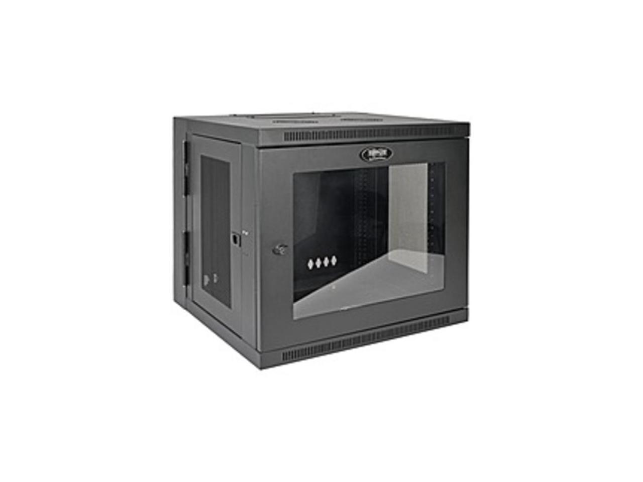 Tripp Lite 10U Wall-Mount Rack Enclosure Server Cabinet, Hinged Back, Clear Acrylic Window (SRW10USG)