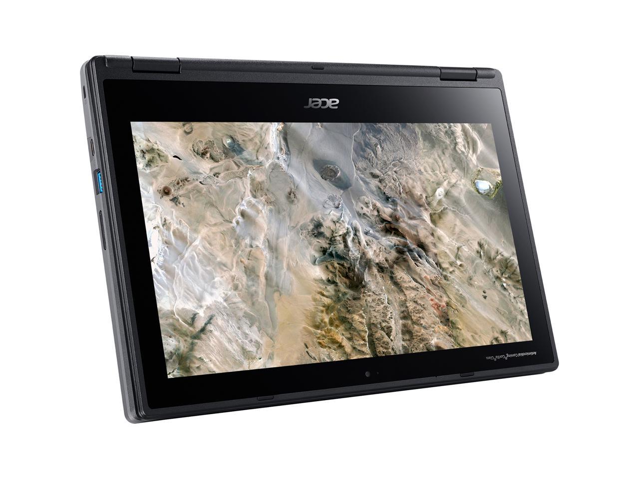 Acer Chromebook Spin 311 R721T-62ZQ 11.6" Touchscreen 2 in 1 Chromebook - 1366 x 768 - A-Series A6-9220C - 4 GB RAM - 32 GB Flash Memory - Shale Black - Chrome OS - AMD Radeon R5 Graphics - In-pl