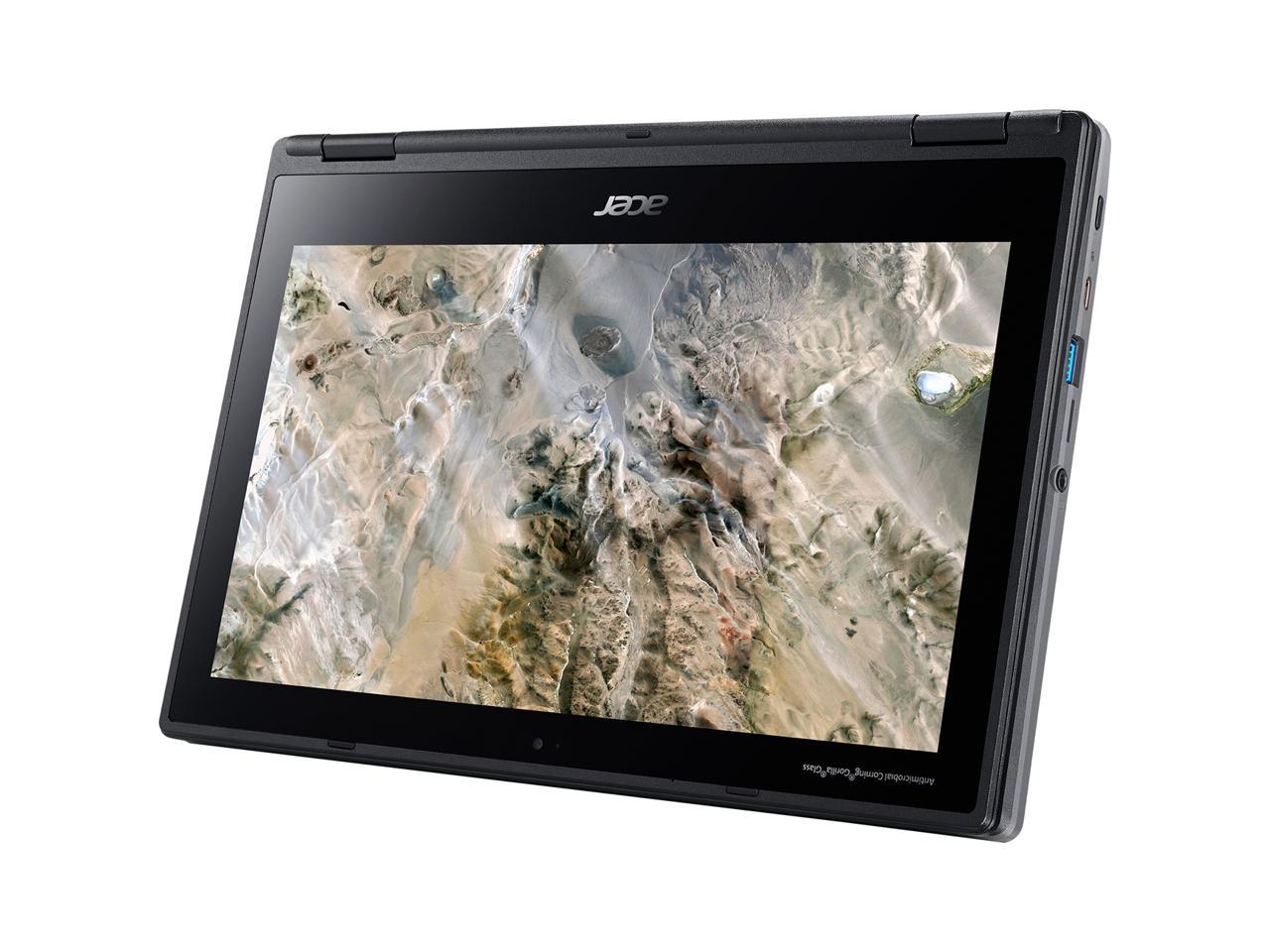 Acer Chromebook Spin 311 R721T-62ZQ 11.6" Touchscreen 2 in 1 Chromebook - 1366 x 768 - A-Series A6-9220C - 4 GB RAM - 32 GB Flash Memory - Shale Black - Chrome OS - AMD Radeon R5 Graphics - In-pl