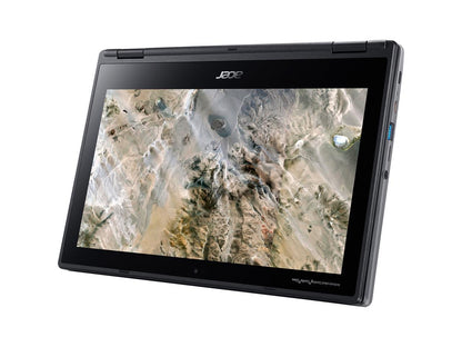 Acer Chromebook Spin 311 R721T-62ZQ 11.6" Touchscreen 2 in 1 Chromebook - 1366 x 768 - A-Series A6-9220C - 4 GB RAM - 32 GB Flash Memory - Shale Black - Chrome OS - AMD Radeon R5 Graphics - In-pl