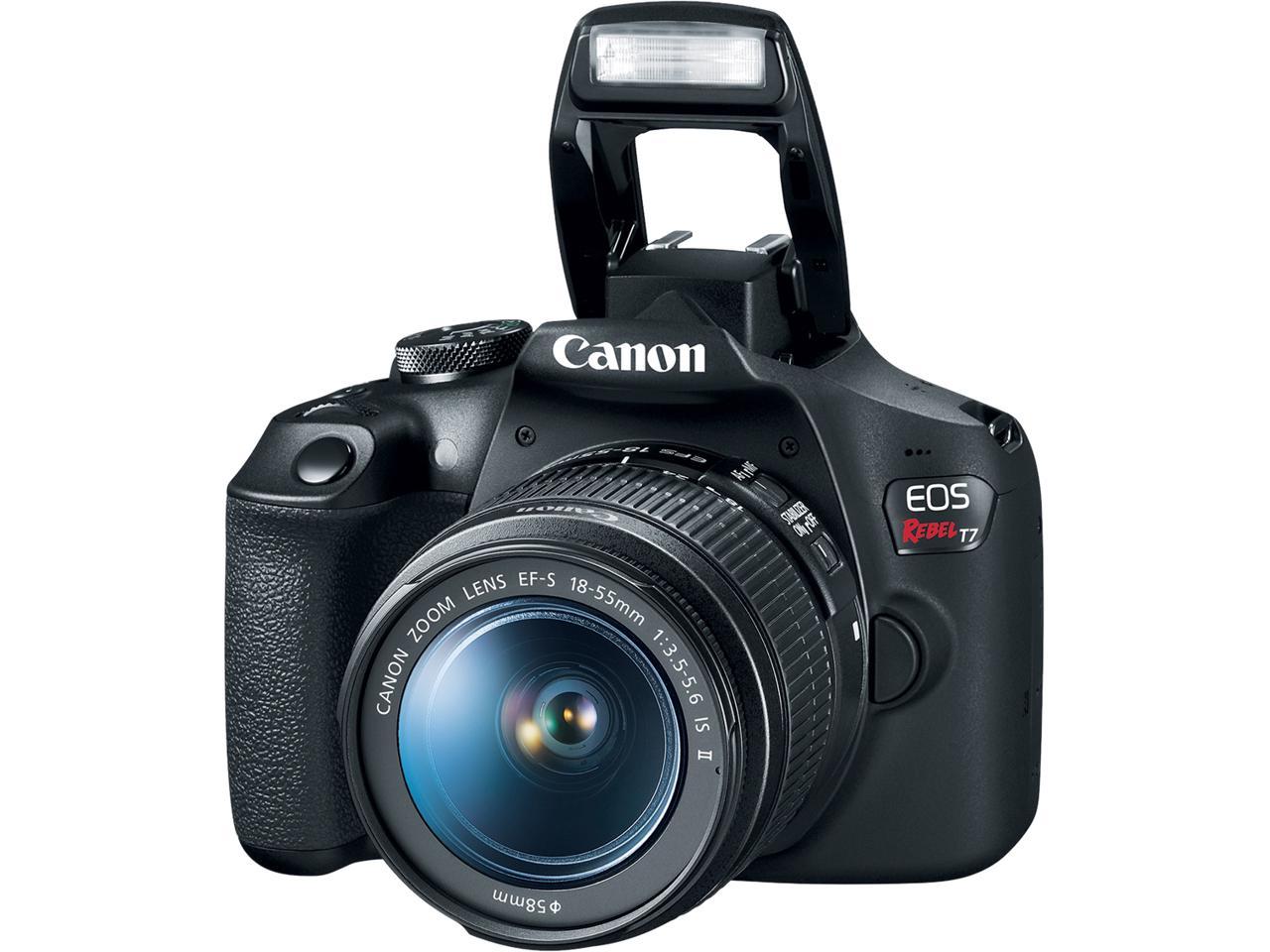 Canon EOS Rebel T7 DSLR Camera with EF18-55mm + EF 75-300mm Double Zoom Kit