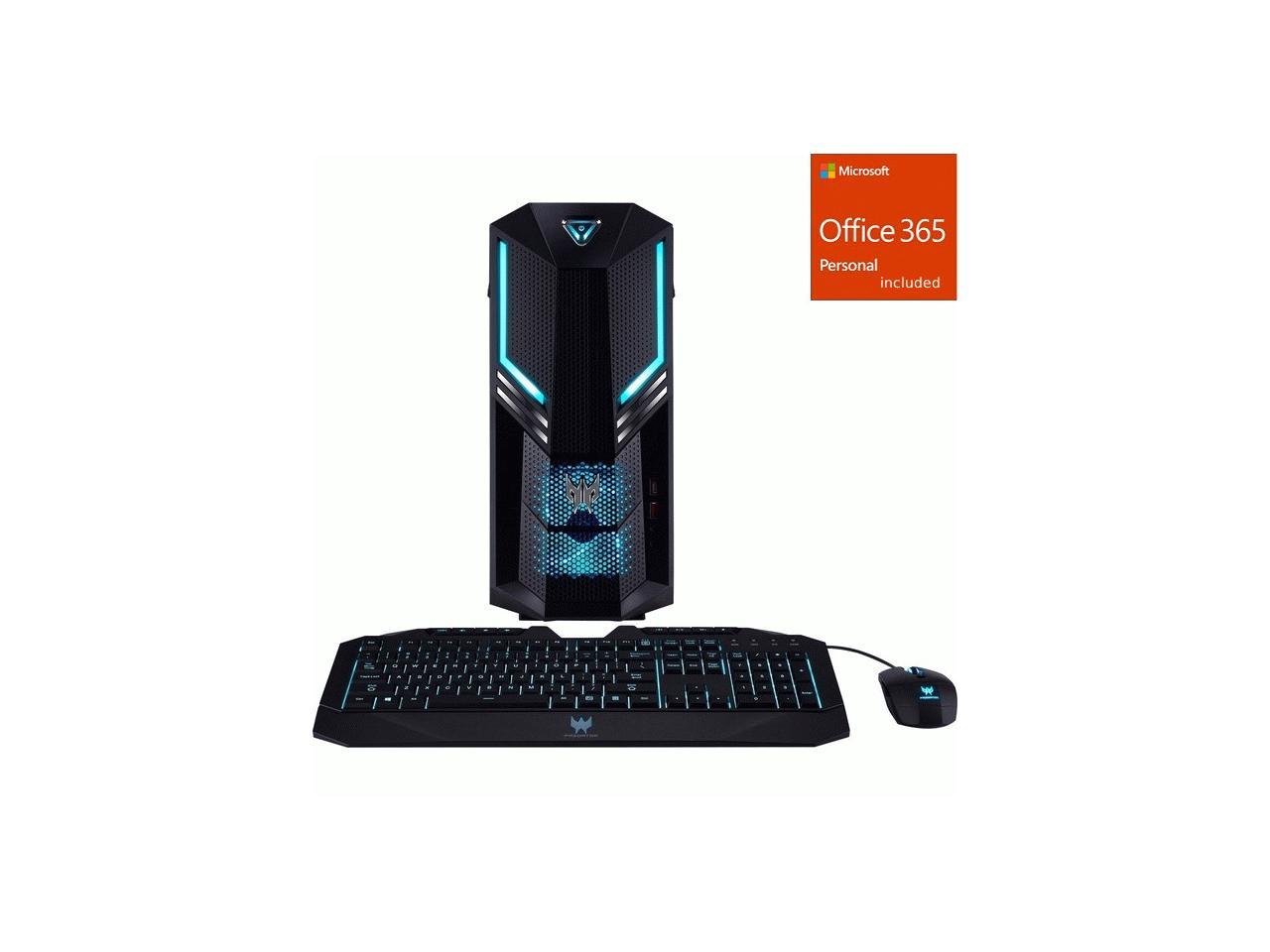 Acer Predator PO3-600 Gaming Desktop Computer - Core i5 i5-9 + Office 365 Bundle