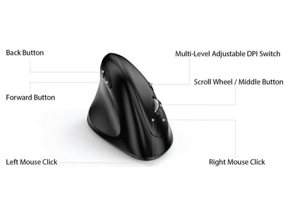 ADESSO INC. iMouseE7-TAA Left Hand Verticle Ergo Mouse