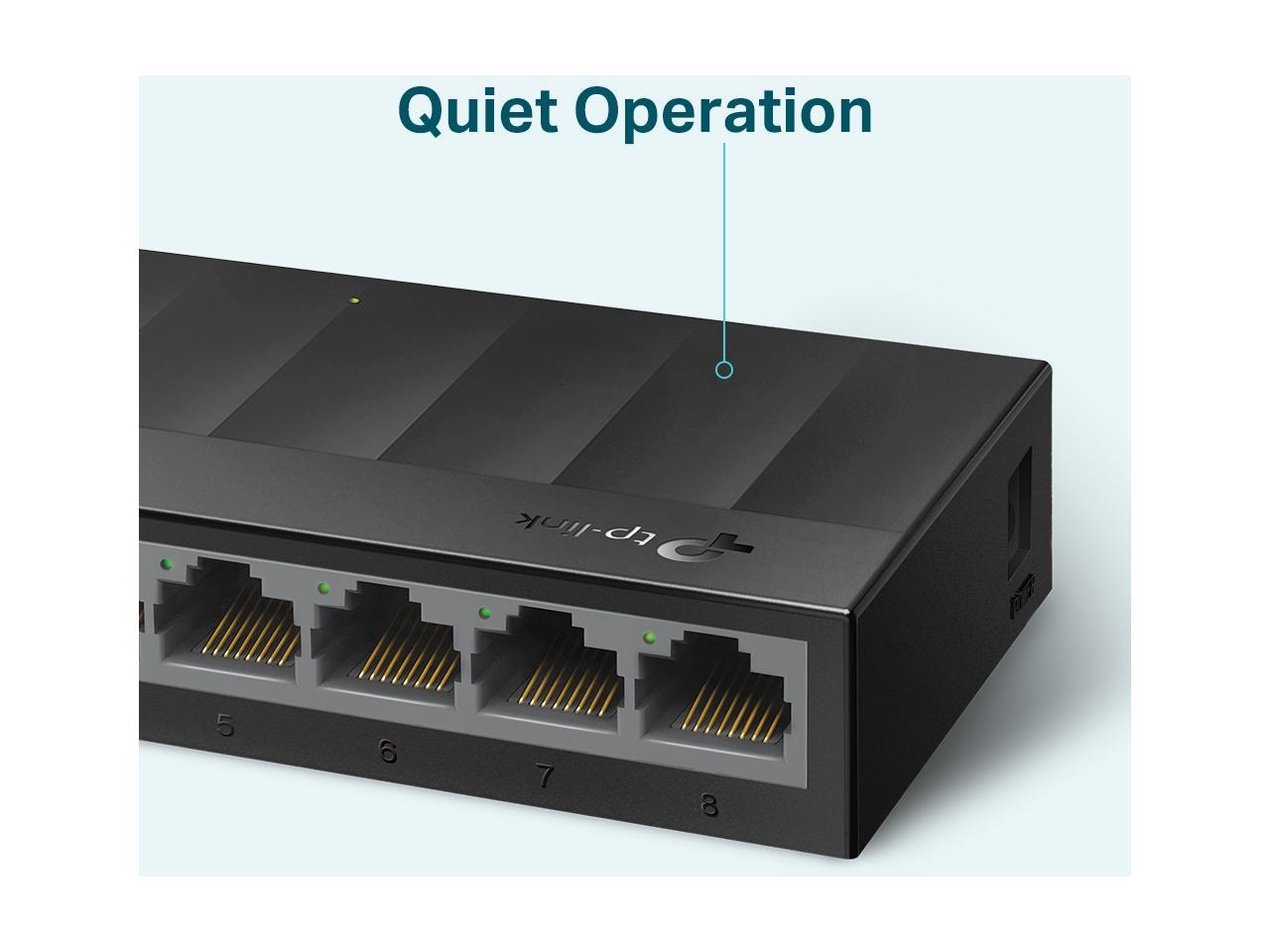 TP-Link LiteWave LS1008G - Switch - unmanaged - 8 x 10/100/1000 - desktop, wall-mountable