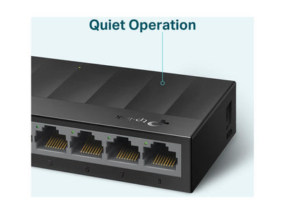 TP-Link LiteWave LS1008G - Switch - unmanaged - 8 x 10/100/1000 - desktop, wall-mountable