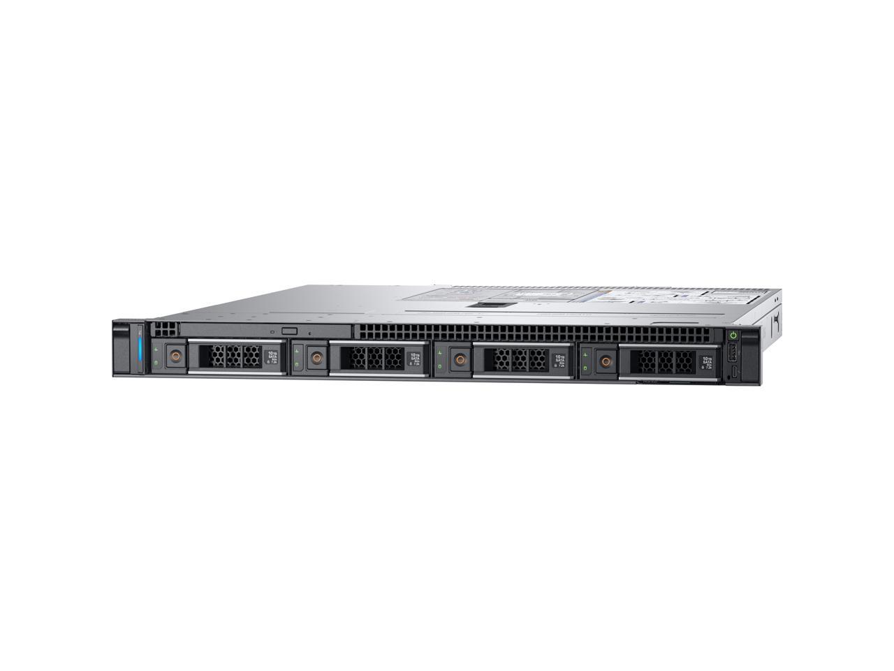 Dell EMC PowerEdge R340 1U Rack Server 1 x Xeon E-2234 8 GB RAM 1 TB 1 x 1 TB HDD Serial ATA/600 12Gb/s SAS Controller XW2GG