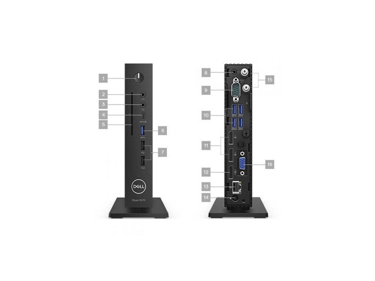 Dell Wyse 5070 Think Client Desktop Computer Pentium J5005 8GB 128GB SSD WE10