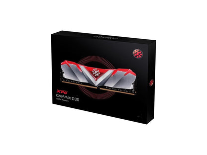 XPG GAMMIX D30 Desktop Memory: 32GB (2x16GB) DDR4 3200MHz CL16 Red
