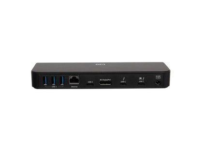 C2G Thunderbolt 3 8K Docking Station - DP, Ethernet, USB, SD, 3.5mm, Power - for Notebook - 85 W - Thunderbolt 3 - Network (RJ-45) - DisplayPort - Audio Line Out - Wired