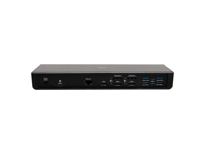 C2G Black C2G54535 USB-C 14-in-1 Triple Display Docking Station with HDMI, DisplayPort, Ethernet, USB, 3.5mm Audio and Power Delivery up to 85W - 4K 30Hz (TAA Compliant)