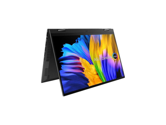 Asus Zenbook 14 Flip OLED UN5401 UN5401RA-DB74T 14" Touchscreen Convertible Notebook - AMD Ryzen 7 6800H - 16 GB Total RAM - 16 GB On-board Memory - 1 TB SSD - Jade Black - AMD Chip - AMD - NanoE