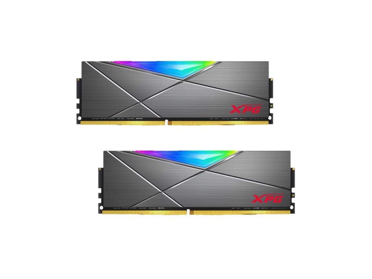 XPG SPECTRIX D50 16GB (2 x 8GB) DDR4 3000 (PC4 24000) CL16 RGB Desktop Memory AX4U300038G16A-DT50