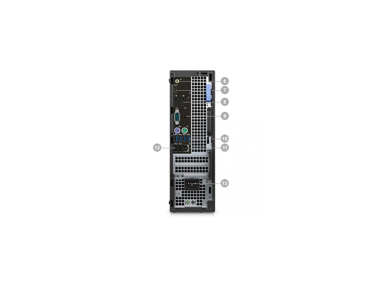 Dell OptiPlex 5000 5050 Desktop Computer - Intel Core i5 (7th Gen) i5-7500 3.40 GHz - 8 GB DDR4 SDRAM - 256 GB SSD - Windows 10 Pro 64-bit (English/French/Spanish) - Small Form Factor
