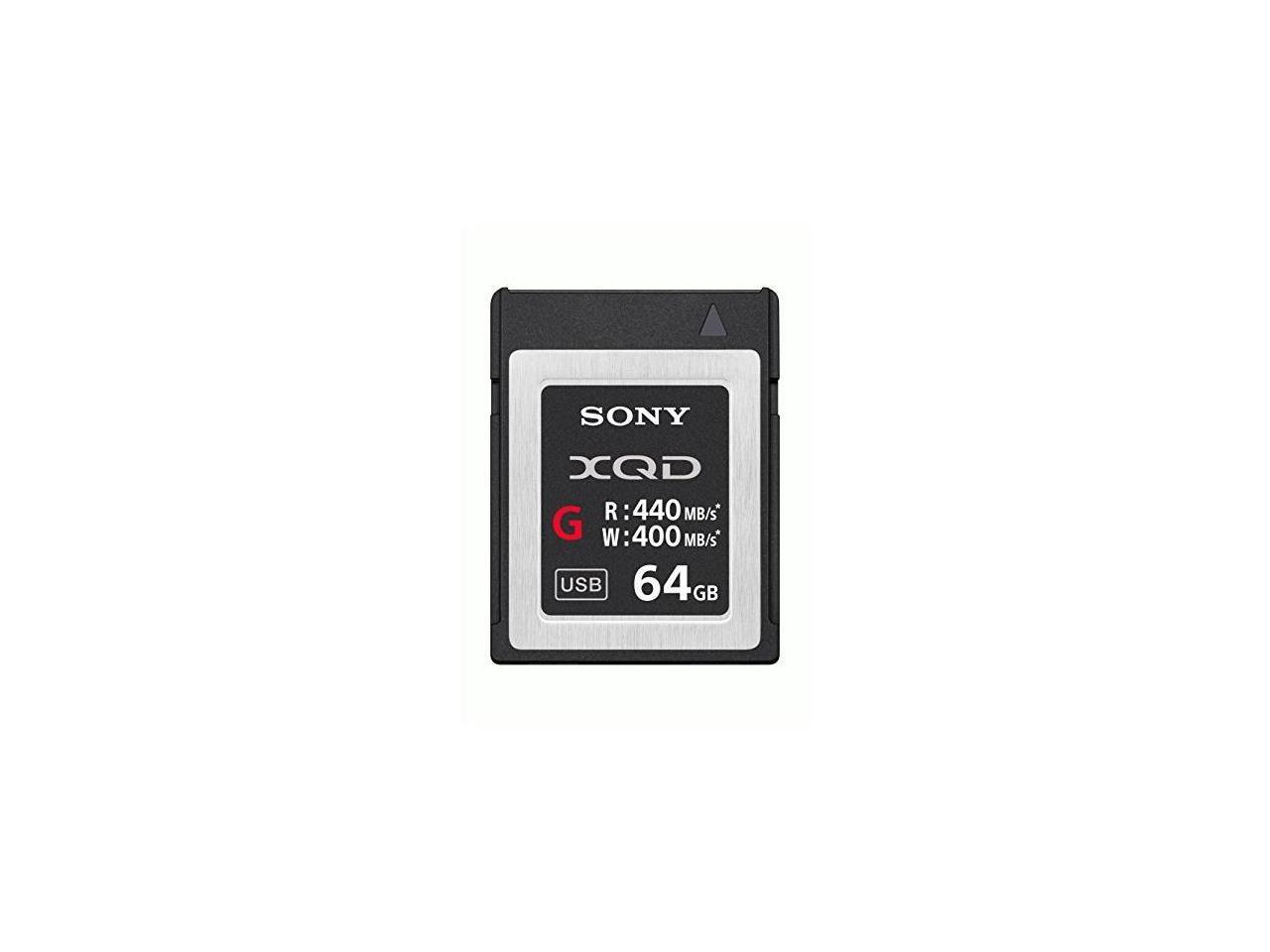Sony G Series 64GB XQD Memory Card, 400MB/s Write Speed, 440MB/s Read Speed