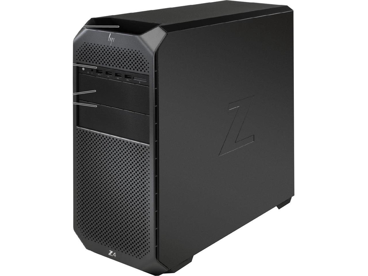 HP Desktop Computer Z4 G4 (2XN14UT#ABA) Xeon W-2102 (2.90 GHz) 8 GB DDR4 Windows 10 Pro 64-Bit