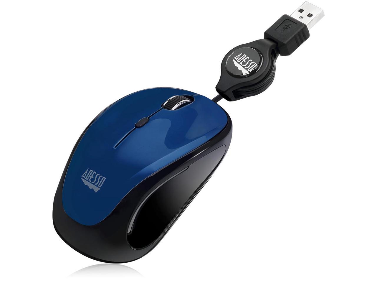 Adesso iMouse S8L - USB Illuminated Retractable Mini Mouse