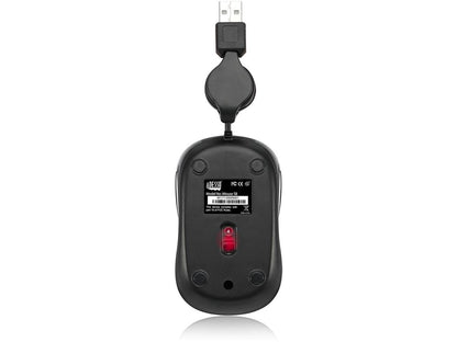 Adesso iMouse S8L - USB Illuminated Retractable Mini Mouse
