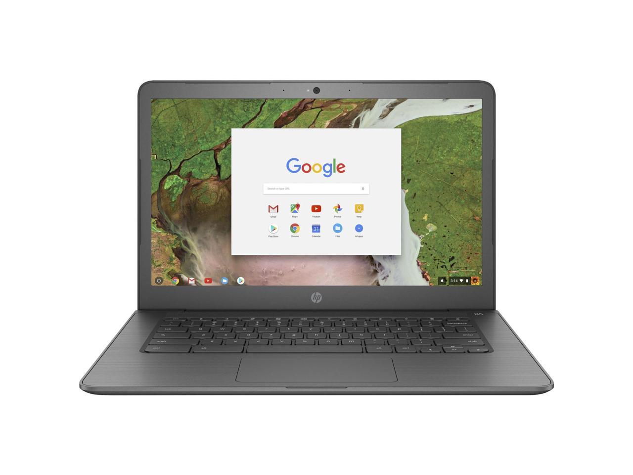 HP Chromebook 14 G5 3NU63UT#ABA Chromebook Intel Celeron N3350 (1.1 GHz) 4 GB LPDDR4 Memory 16 GB eMMC Intel HD Graphics 500 14" 1366 x 768 Chrome OS