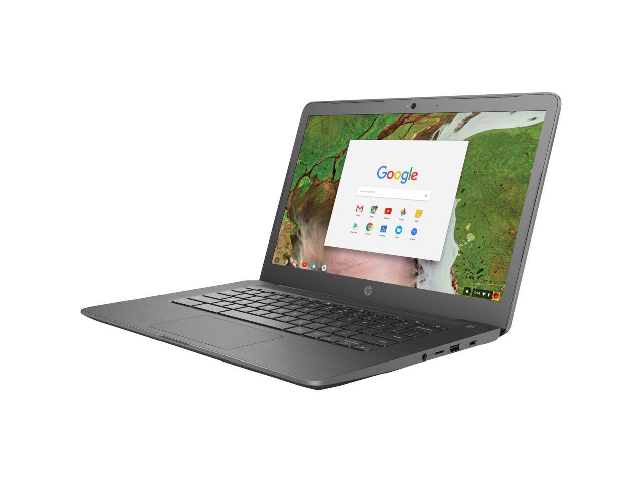 HP Chromebook 14 G5 3NU63UT#ABA Chromebook Intel Celeron N3350 (1.1 GHz) 4 GB LPDDR4 Memory 16 GB eMMC Intel HD Graphics 500 14" 1366 x 768 Chrome OS