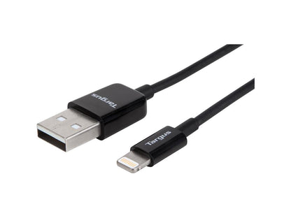 Targus Sync & Charge Lightning Cable for Compatible Apple Devices (Black) - 1 Meter - ACC961BT