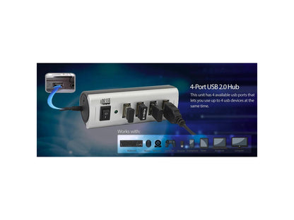 Adesso AUH-2040 4-Port USB 2.0 Hub