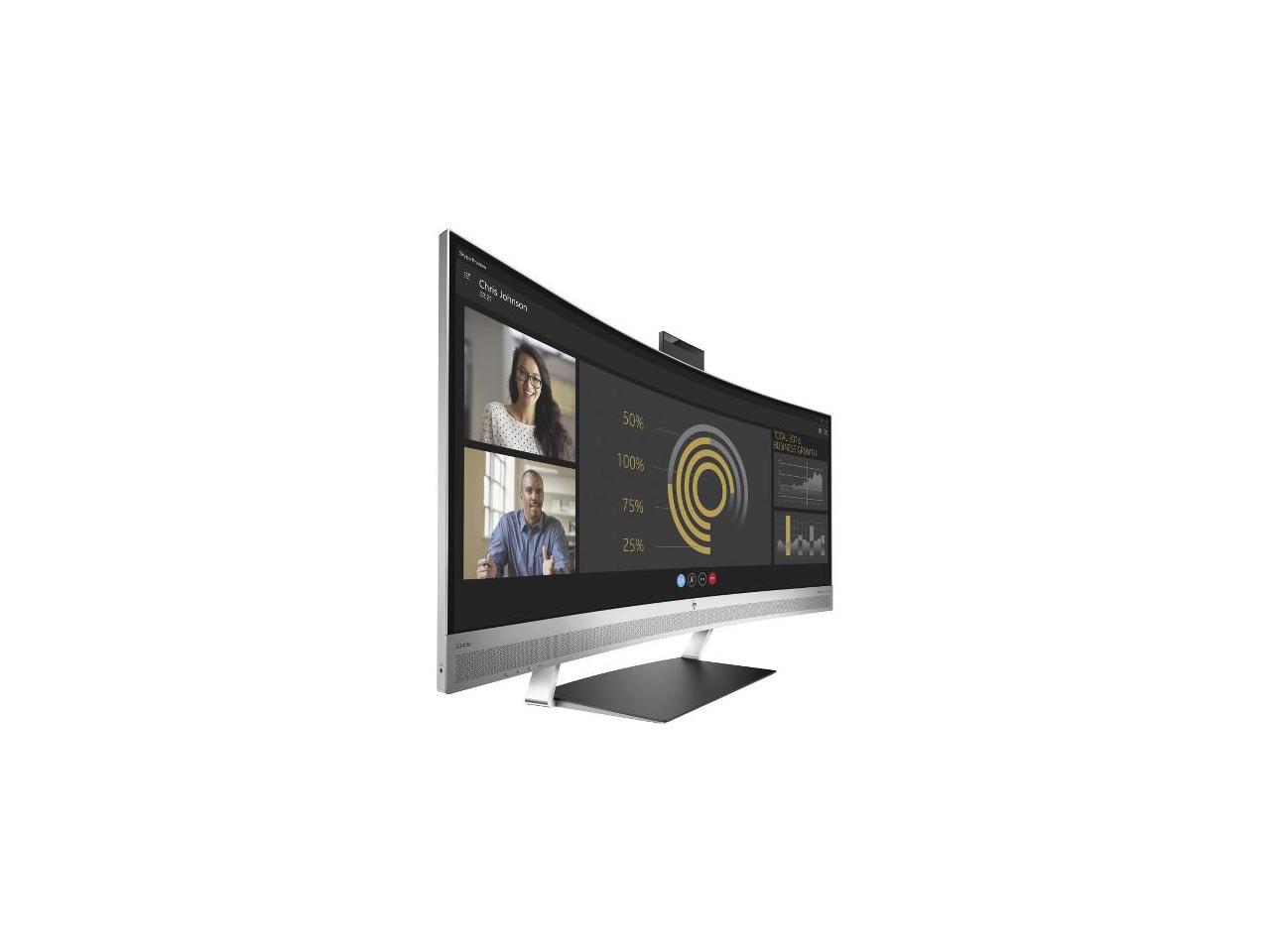 HP V4G46AA Elitedisplay S340C - Led Monitor - Curved - 34 Inch (34 Inch Viewable) - 3440 X 1440 - 300 Cd/M2 - 3000:1 - 6.1 Ms - Hdmi, Displayport, Usb-C - Speakers - Black, Silver