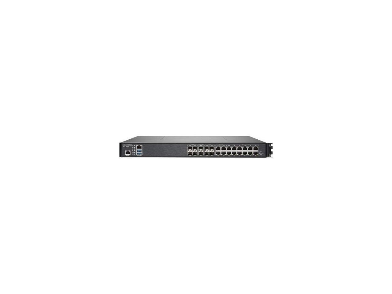 SonicWALL - 01-SSC-4082 - SonicWall NSA 3650 Network Security/Firewall Appliance - 16 Port - 1000Base-T, 10GBase-X -