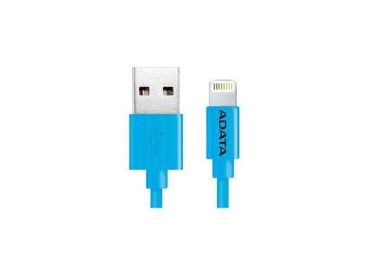 A-Data AMFIPL-100CM-CBL Adata Apple Lightning Cable Blue Plasitc Color Box 100Cm