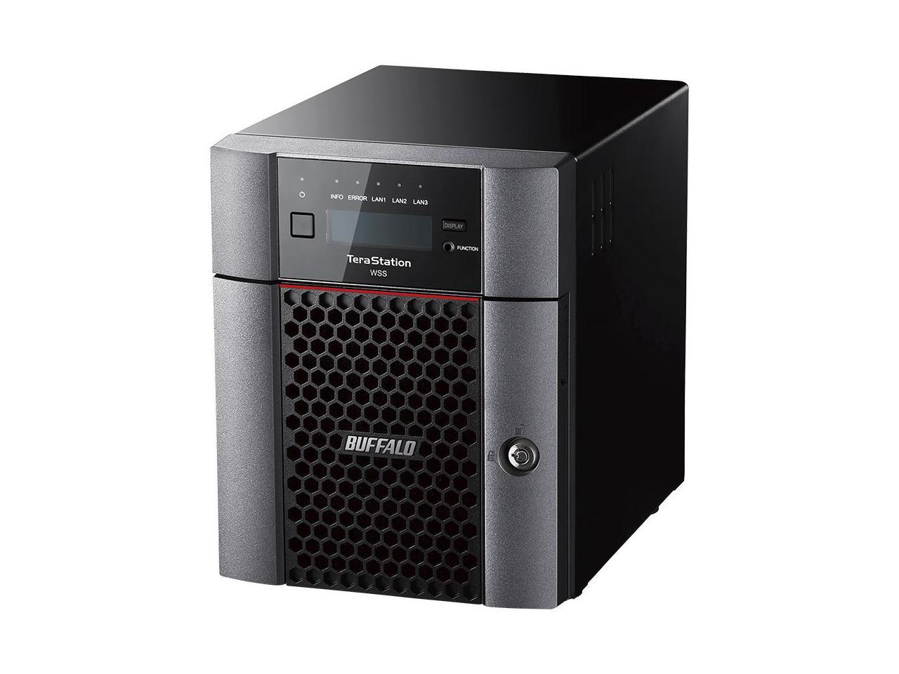Buffalo TeraStation WS5420DN NAS Storage System - Intel Atom C3338 Dual-core (2 Core) 1.50 GHz - 4 x HDD Supported - 4 x HDD Installed - 8TB Installed HDD Capacity - 8GB RAM DDR4 SDRAM