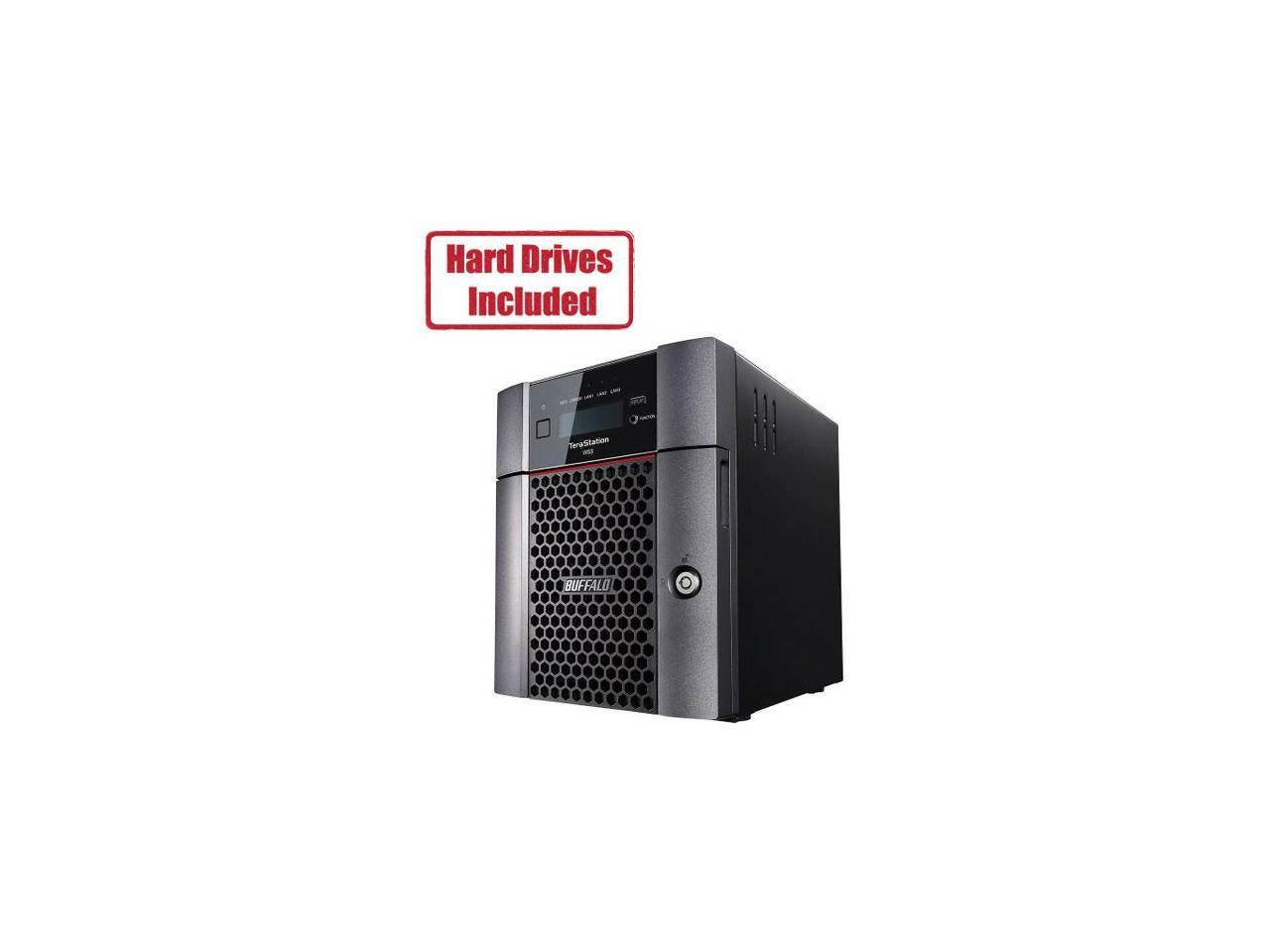 Buffalo TeraStation WS5420DN NAS Storage System - Intel Atom C3338 Dual-core (2 Core) 1.50 GHz - 4 x HDD Supported - 4 x HDD Installed - 8TB Installed HDD Capacity - 8GB RAM DDR4 SDRAM