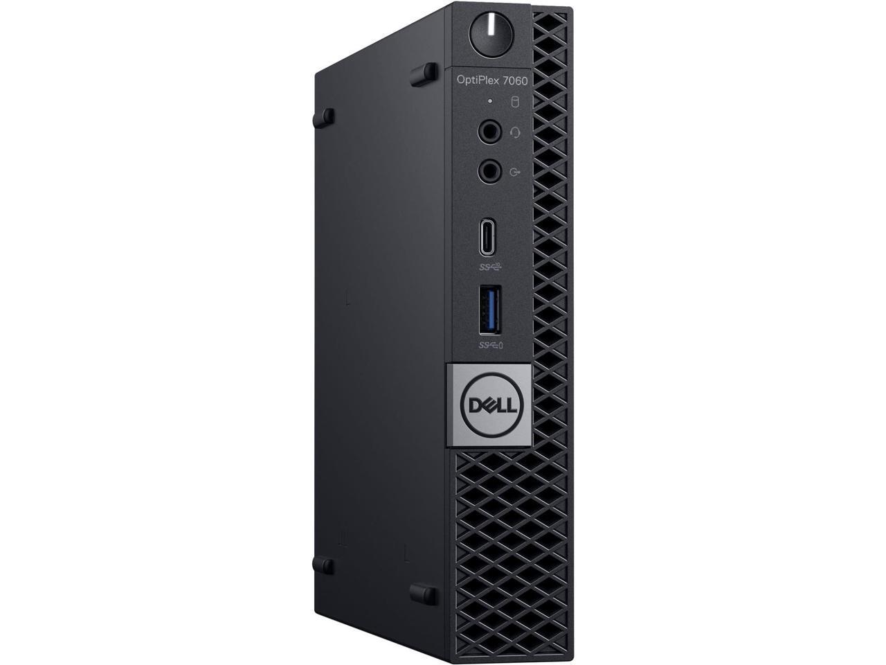 Dell OptiPlex 7060 PN1RV Desktop Computer - Intel Core i7 (8th Gen) i7-8700T 2.40 GHz - 8 GB DDR4 SDRAM - 128 GB SSD - Windows 10 Pro 64-bit - Micro PC - Wireless LAN - Bluetooth