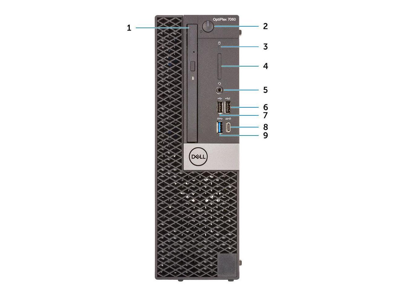 Dell OptiPlex 7000 7060 Desktop Computer - Intel Core i7 (8th Gen) i7-8700 3.20 GHz - 8 GB DDR4 SDRAM - 500 GB HDD - Windows 10 Pro 64-bit (English/French/Spanish) - Small Form Factor