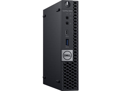 Dell OptiPlex 5000 5060 Desktop Computer - Intel Core i5 (8th Gen) i5-8500T 2.10 GHz - 4 GB DDR4 SDRAM - 128 GB SSD - Windows 10 Pro 64-bit (English/French/Spanish) - Micro PC