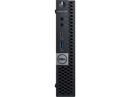 Dell OptiPlex 5000 5060 Desktop Computer - Intel Core i5 (8th Gen) i5-8500T 2.10 GHz - 4 GB DDR4 SDRAM - 500 GB HDD - Windows 10 Pro 64-bit (English/French/Spanish) - Micro PC