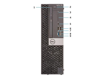 Dell OptiPlex 7060 (Y34V4) SFF Desktop Computer - Intel Core i7 (8th Gen) i7-8700 3.20 GHz - 8 GB DDR4 SDRAM - 256 GB SSD - Windows 10 Pro 64-bit - DVD-Writer