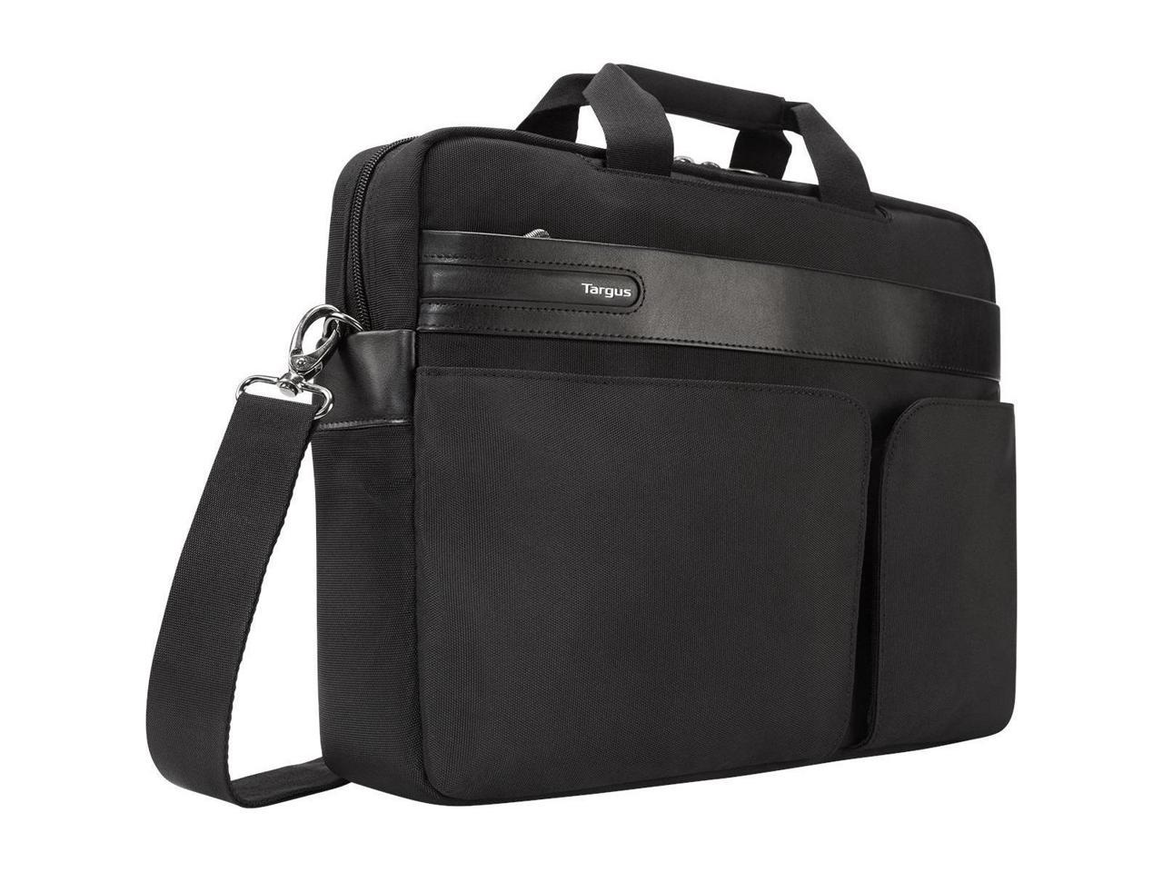 Targus Lomax Carrying Case (Briefcase) for 16" Notebook, Ultrabook, Accessories, Document, iPad, Tablet, Digital Text Reader - Black