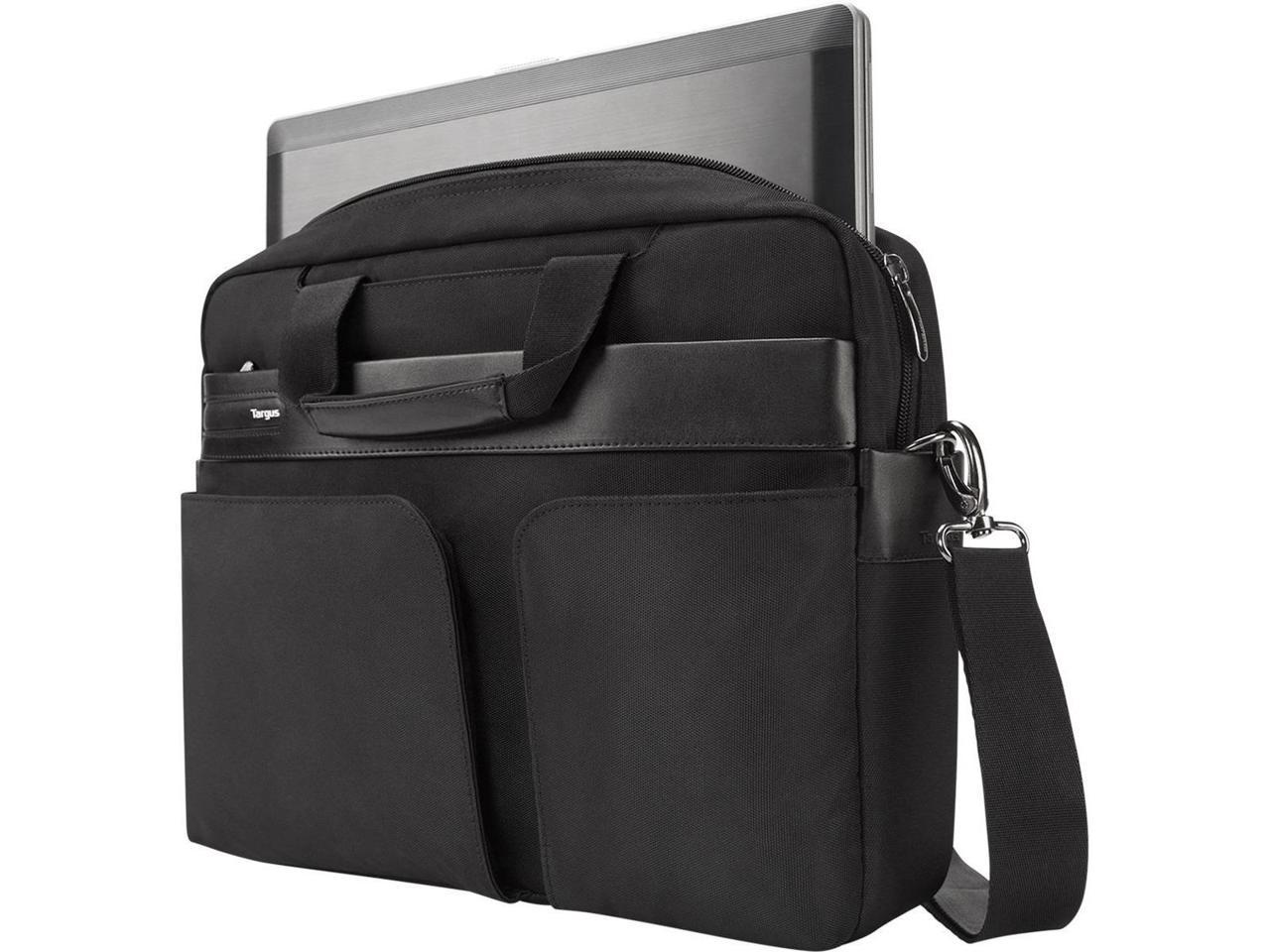 Targus Lomax Carrying Case (Briefcase) for 16" Notebook, Ultrabook, Accessories, Document, iPad, Tablet, Digital Text Reader - Black