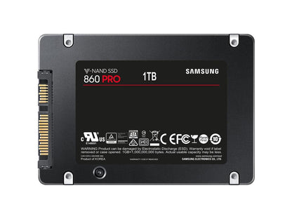 Samsung - MZ-76P1T0E - Samsung TDSourcing 860 PRO MZ-76P1T0E - Solid state drive - encrypted - 1 TB - internal - 2.5 - SATA 6Gb/s - buffer: 1 GB - 256-bit AES - TCG Opal Encryption 2.0