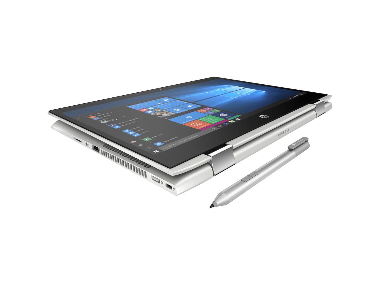 HP ProBook x360 440 G1 (4PY42UT#ABA) Intel Celeron 3865U (1.80 GHz) 4 GB Memory 128 GB SSD Intel HD Graphics 610 14" Touchscreen 1920 x 1080 Convertible 2-in-1 Laptop Windows 10 Home 64-Bit