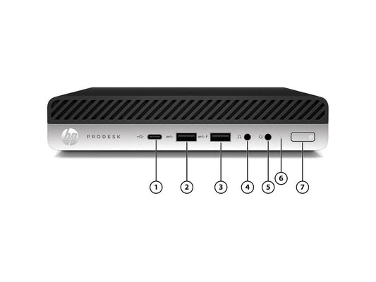 HP Business 4HG95UT ProDesk 600 G4 Desktop Computer i3-8100T 4GB 500GB HDD W10P