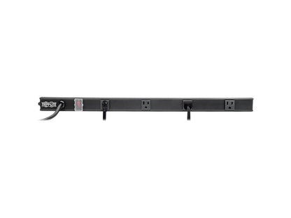 Tripp Lite Power Strip Right-Angle 5-15R 4 Outlet 6ft Cord 5-15P 24in Black