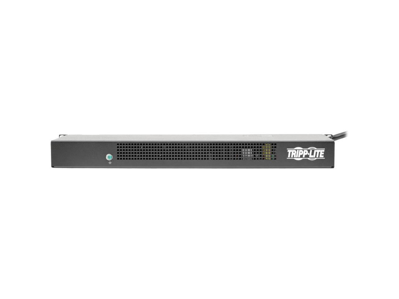 Tripp Lite 1.9kW Single-Phase Switched PDU, LX Platform Interface, 120V Outlets (8 x 5-15/20R), NEMA L5-20P, 12.0 Feet Cord, 1U Rack, TAA (PDUMH20NET2LX)
